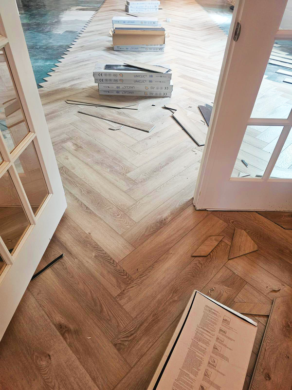 Herringbone Pattern Installation
