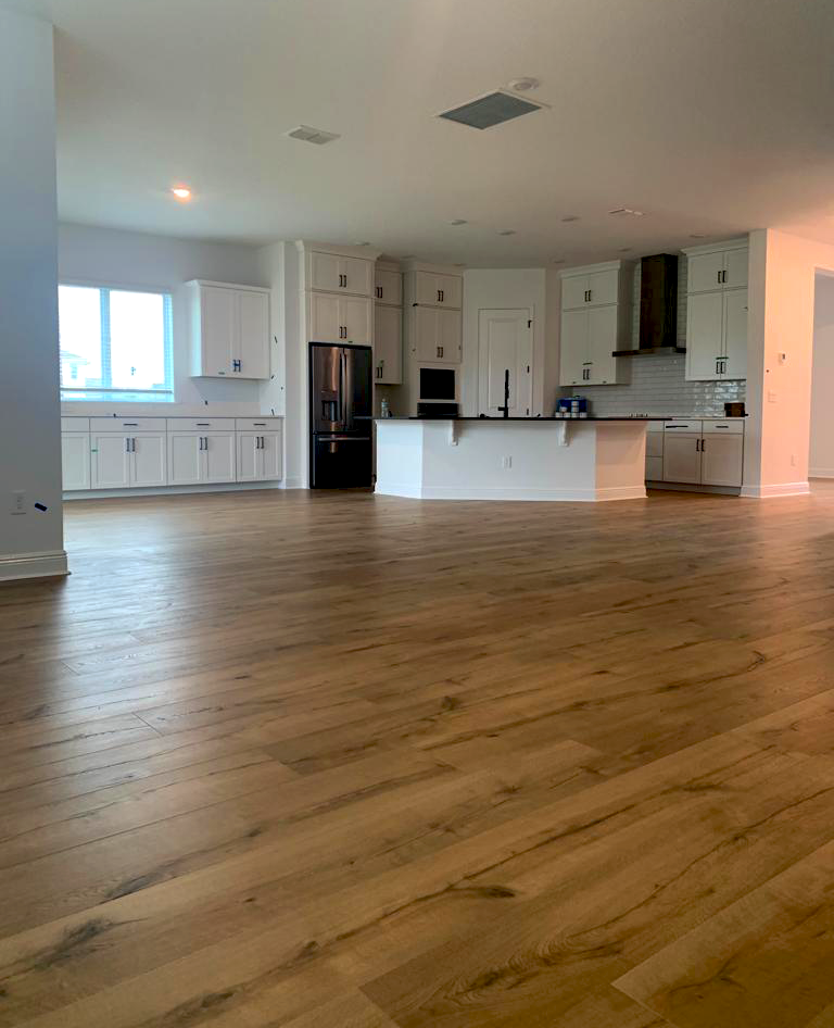 Kitchen and Living Area Flooring Installation