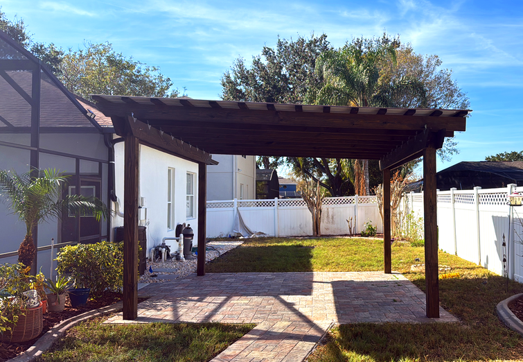 Pergolas - Modern Wooden Pergola Installation